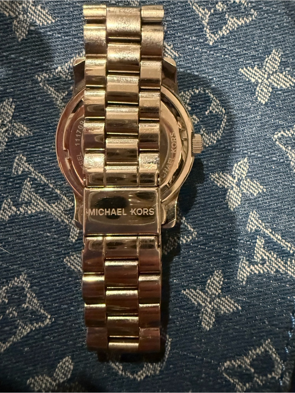 Michael Kors Sterling Silver Crystal Accent Women's Watch - Picture 4 of 5